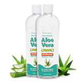 Eden Dews Aloe Vera Gel bottle close-up, unscented formula ideal for sensitive skin.