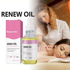 EdenEdges Skin Renew Oil bottle close-up showing natural plant-based formula