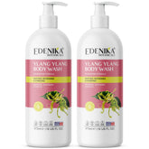 EDENIKA BOTANICALS Ylang Ylang Body Wash bottle offers soothing lather for sensitive skin