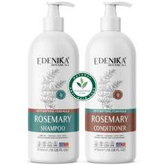 EDENIKA BOTANICALS rosemary shampoo bottle—invigorating cleanse for a healthier scalp.