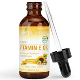 Eden's Semilla vitamin e oil bottle pour for quick, non-greasy skin nourishment.