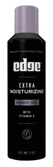 Close-up of Edge Shave Gel cooling conditioners for refreshing post-shave feel