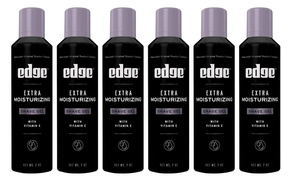 Edge Shave Gel with Vitamin E bottle 7 oz delivers hydration for a smooth shave