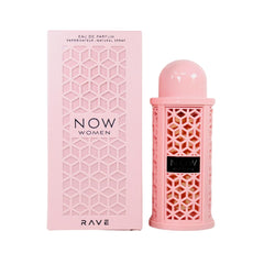 EDP Rave Now spray bottle close-up for long-lasting daily fragrance.