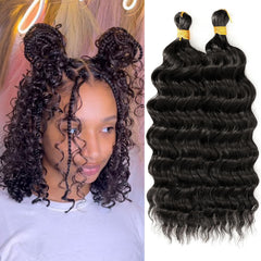 EERYA long curly braiding hair 12 inch natural look for everyday styling