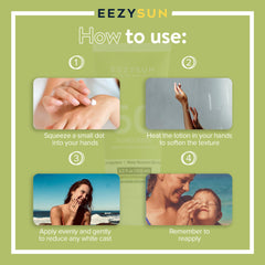 EEZYSUN reef-safe label indicating cruelty-free sun care.