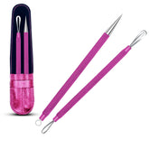EFAH SPORTS Care pimple extractor with pink handle for precise blemish removal.