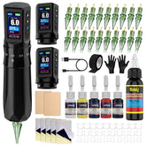 Effeer Tattoo Gun Kit front view shows a sleek cordless design for versatile tattooing.