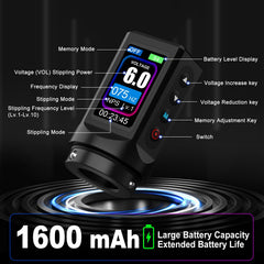 Effeer stroke-adjustment knob allows precise line control for different styles.