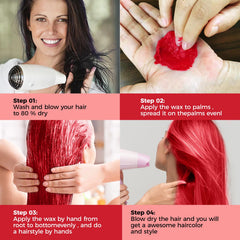 EFLY temporary hair color looks for bold cosplay or party styling.