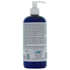 Eidon lotion with pump top highlights quick, non-greasy application for daily use