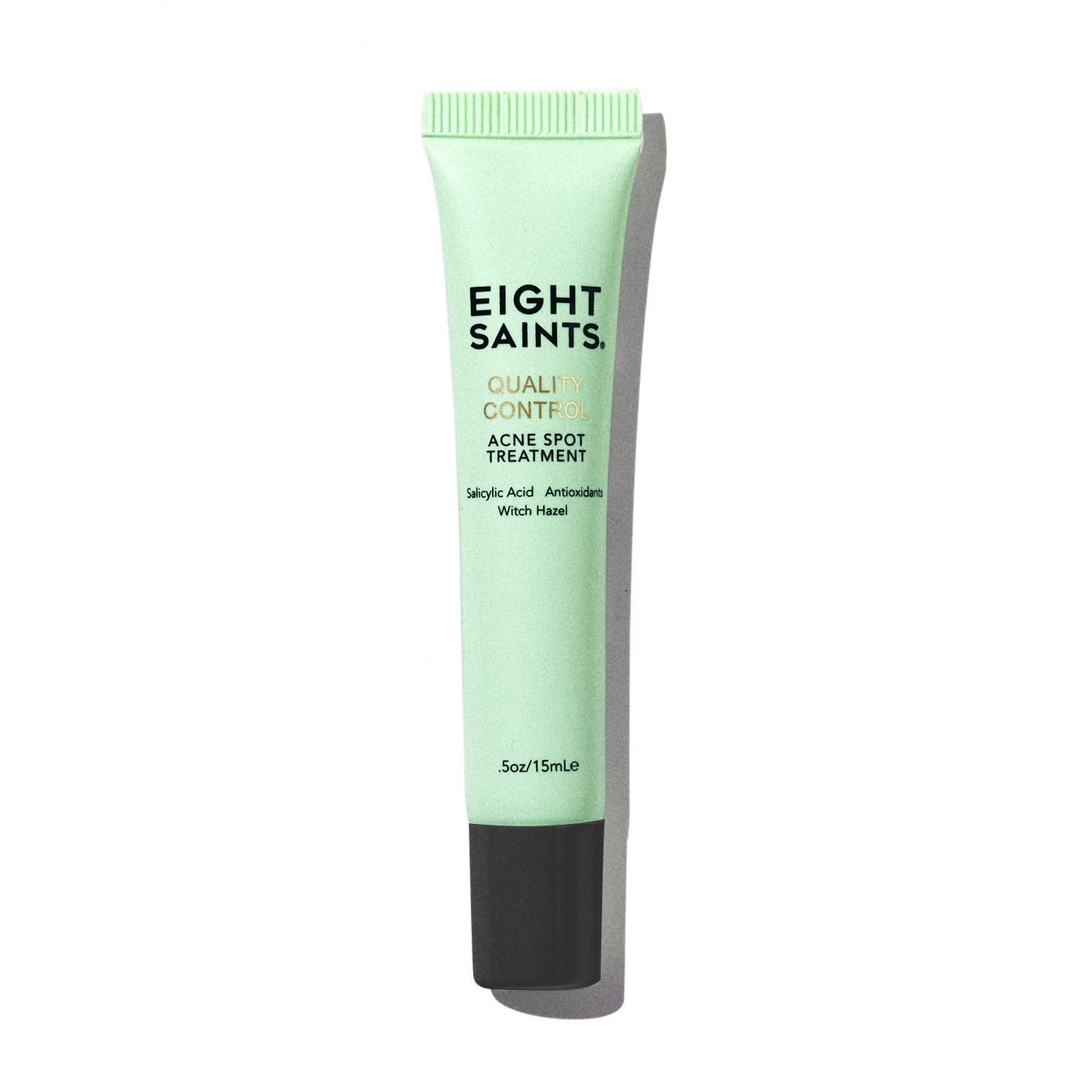 Eight Saints acne spot-treatment jar on white backdrop enables precise blemish care