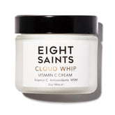 Eight Saints Cloud Whip day cream packaging highlights daily hydration and antioxidant protection.