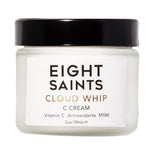 Eight Saints Cloud Whip jar front with unscented Vitamin C cream for daily hydration