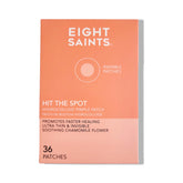 Eight Saints Hit the Spot patch on a pimple for discreet coverage.