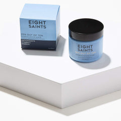 Eight Saints Zen Out bamboo fibers closeup highlighting micro-exfoliants for clearer pores.