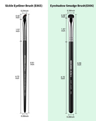 EIGSHOW eyeliner brush fine angle for sharp, clean wing lines