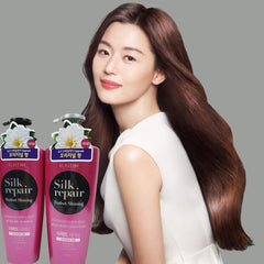 ELASTINE Silk Repair conditioner bottle pour for smooth, manageable hair