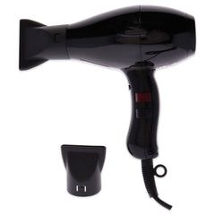Elchim 3900 Light Ionic Black dryer side view shows ergonomic grip.