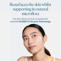 ELEMIS Dynamic Resurfacing Facial Wash enzyme-foam close-up highlights enzyme-powered cleansing.