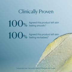 Texture during application of Elemis Glow Boost Exfoliator for radiant skin.