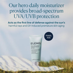 Applying Elemis Pro-Collagen Marine Cream SPF 30 on the face in routine