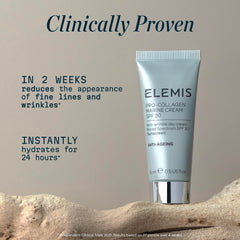 Texture close-up of Elemis Pro-Collagen Marine Cream SPF 30 gel-cream finish