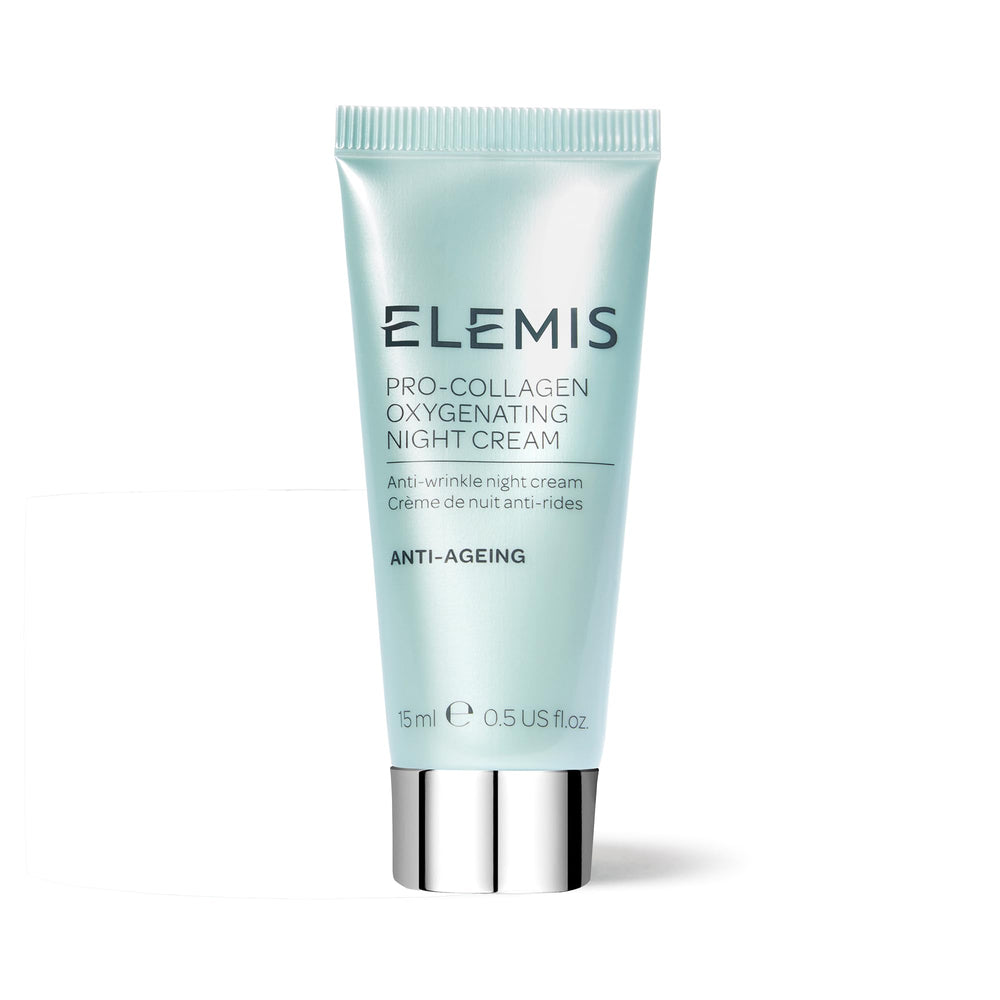 Elemis Pro-Collagen Night Cream travel-size jar delivering overnight hydration.