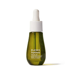 Elemis Superfood Facial Oil bottle showcasing antioxidant hydration for radiant skin