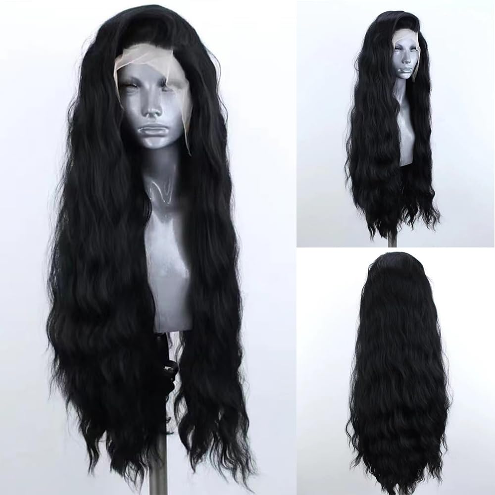 Elesty ELESTY 13x4 lace front wig with water-wave texture for daily styling.