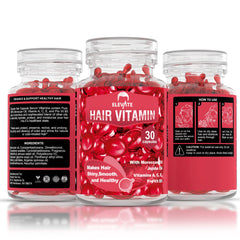 Elevate hair serum capsules closeup texture shows rich conditioning