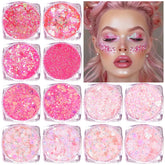Elevave hexagon pink glitter for festival makeup and lasting sparkle