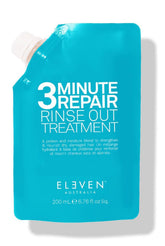 ELEVEN AUSTRALIA 3 Minute Repair bottle close-up for deep conditioning and shine