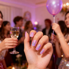 Elevenail medium squoval nails show durable non-toxic ABS tips for long wear