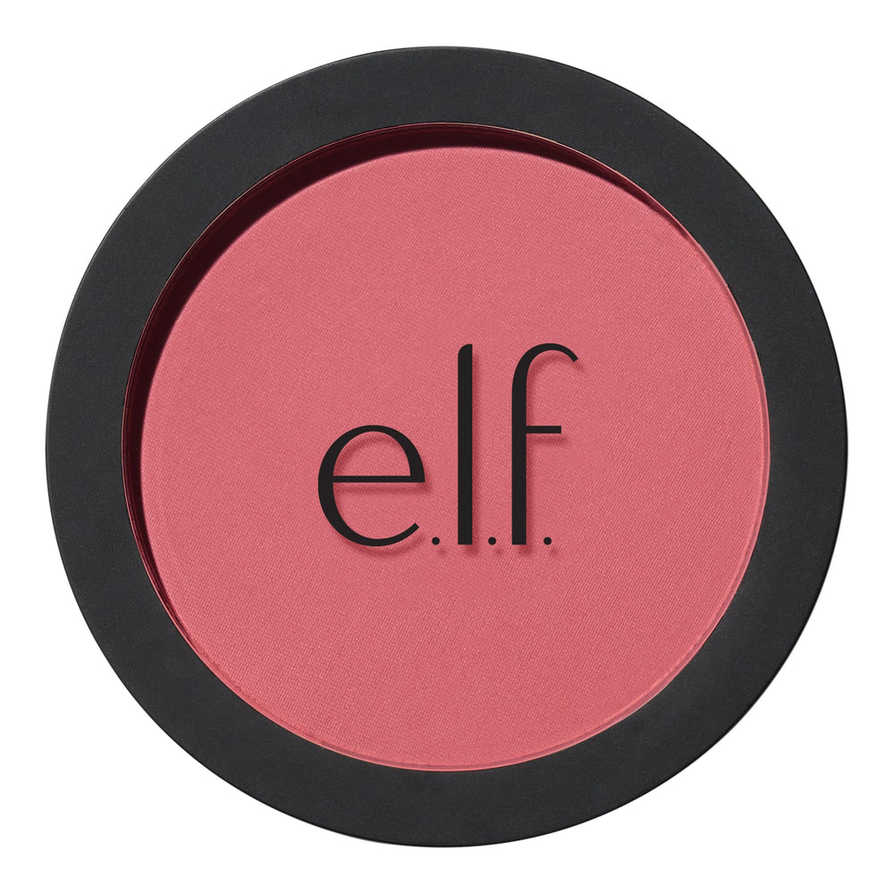e.l.f. primer-infused matte blush packaging shows sleek, travel-friendly design.