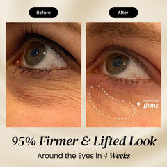 Eliré eye cream close-up highlighting arginine-lysine peptides for firmness