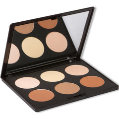 Swatches of Elizabeth Mott contour shades highlighting creamy, buildable texture