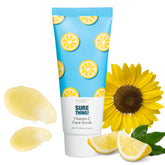 Elizabeth Mott Sure Thing Vitamin C Face Scrub bottle pour reveals a bright, refreshed skin.