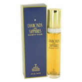 Elizabeth Taylor Diamonds & Sapphires bottle front highlighting elegant design and fragrance.