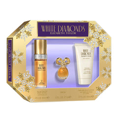 Elizabeth Taylor White Diamonds edt bottle on display for refined evenings