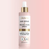 ELLA BELLA All-in-1 heat protectant spray bottle ready for heat styling protection.