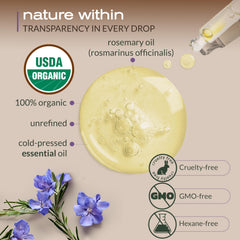 Dropper-cap from Ella & Eden rosemary oil for precise, diluted application.