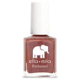 ella+mila Oasis red nail polish bottle shows quick-dry, long-lasting color.