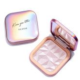 ELLESY Dawn Glow highlighter palette cover shows travel-friendly design for on-the-go radiance.