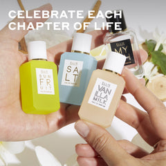 Ellis Brooklyn Chapters Salt bottle—refreshing sea-inspired aroma with mood lift.