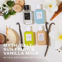 Ellis Brooklyn Chapters Sun Fruit bottle—bright daytime fragrance for confidence.