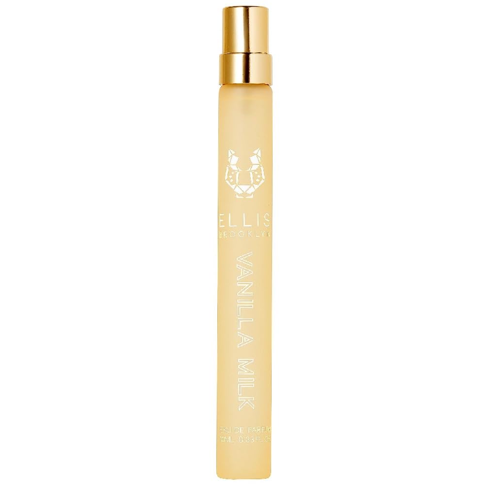 Ellis Brooklyn Vanilla Milk bottle closeup highlighting creamy vanilla notes for daily wear