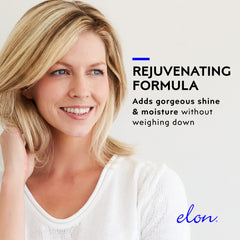 Oats and rice proteins highlighted as key ingredients in Elon conditioner.