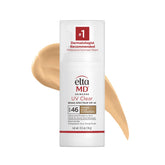 EltaMD UV Clear tinted sunscreen bottle pump for daily oil-free SPF 46 protection
