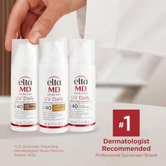EltaMD UV Daily texture swirl demonstrates smooth blending on skin.